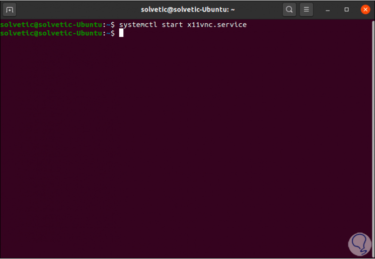 ubuntu start vnc server