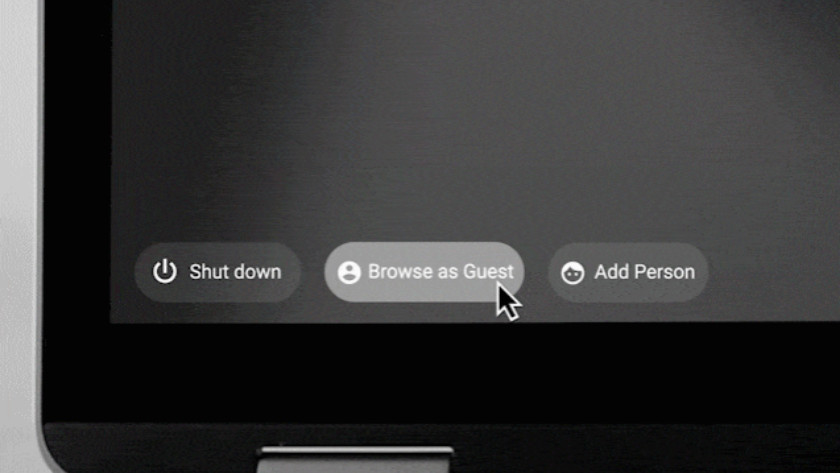 Guest mode on Chrome OS