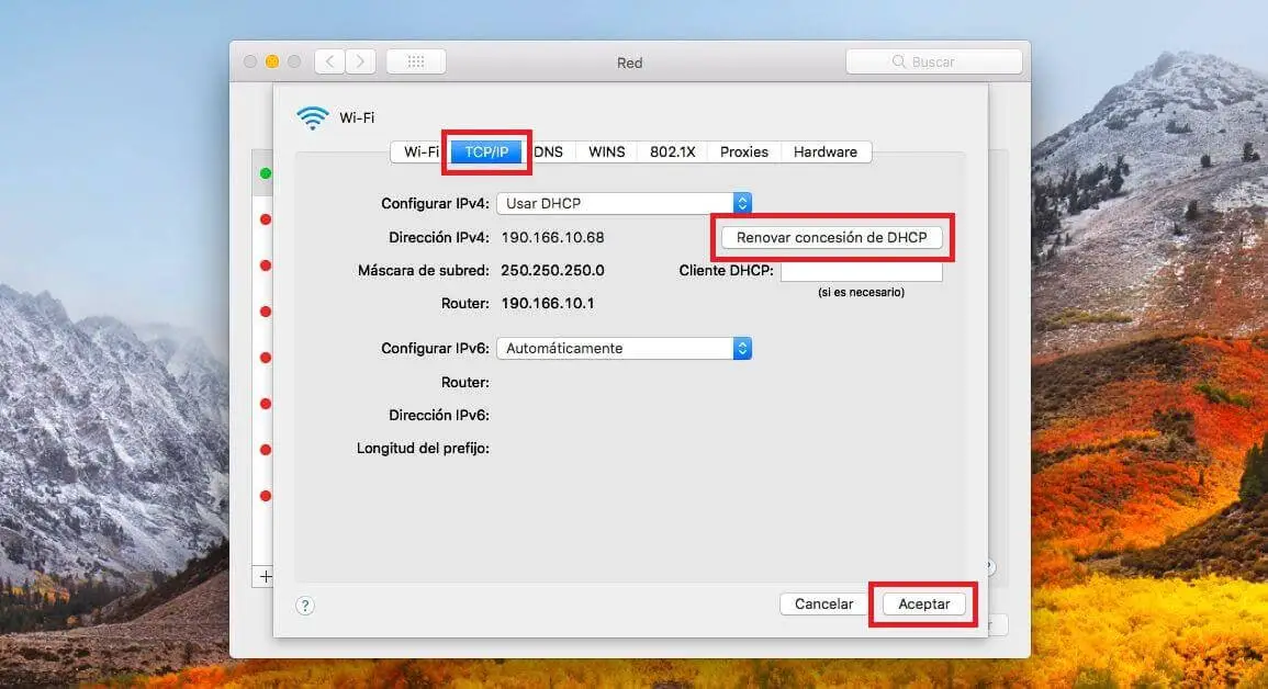 how to get ip address of mac