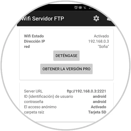 sd card location in ftp server android phone