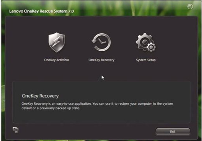 what is lenovo onekey recovery