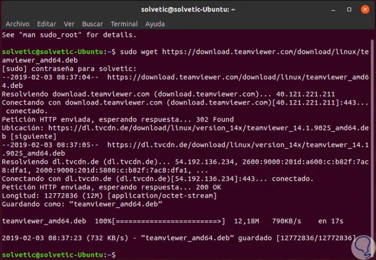 install teamviewer ubuntu 14.04 command line