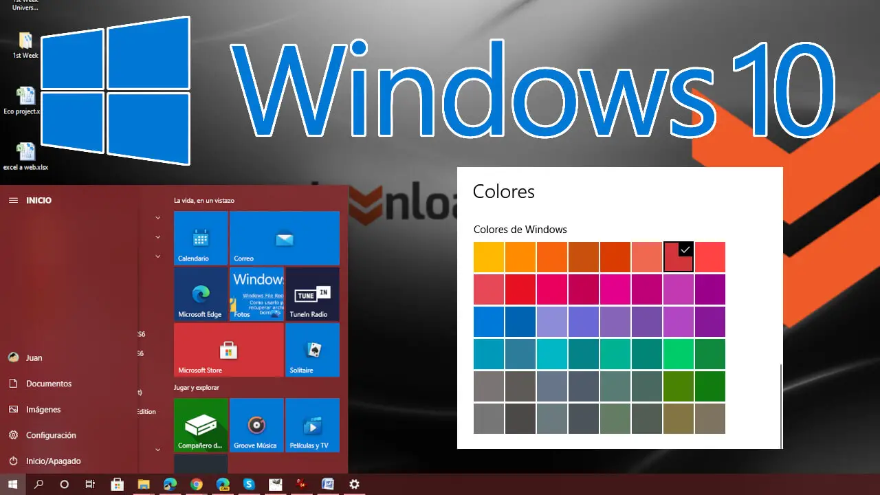 windows menu on center monitor