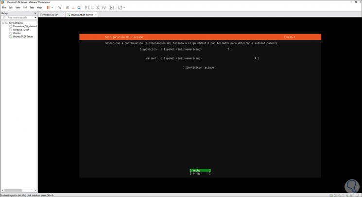 install ubuntu server on vmware