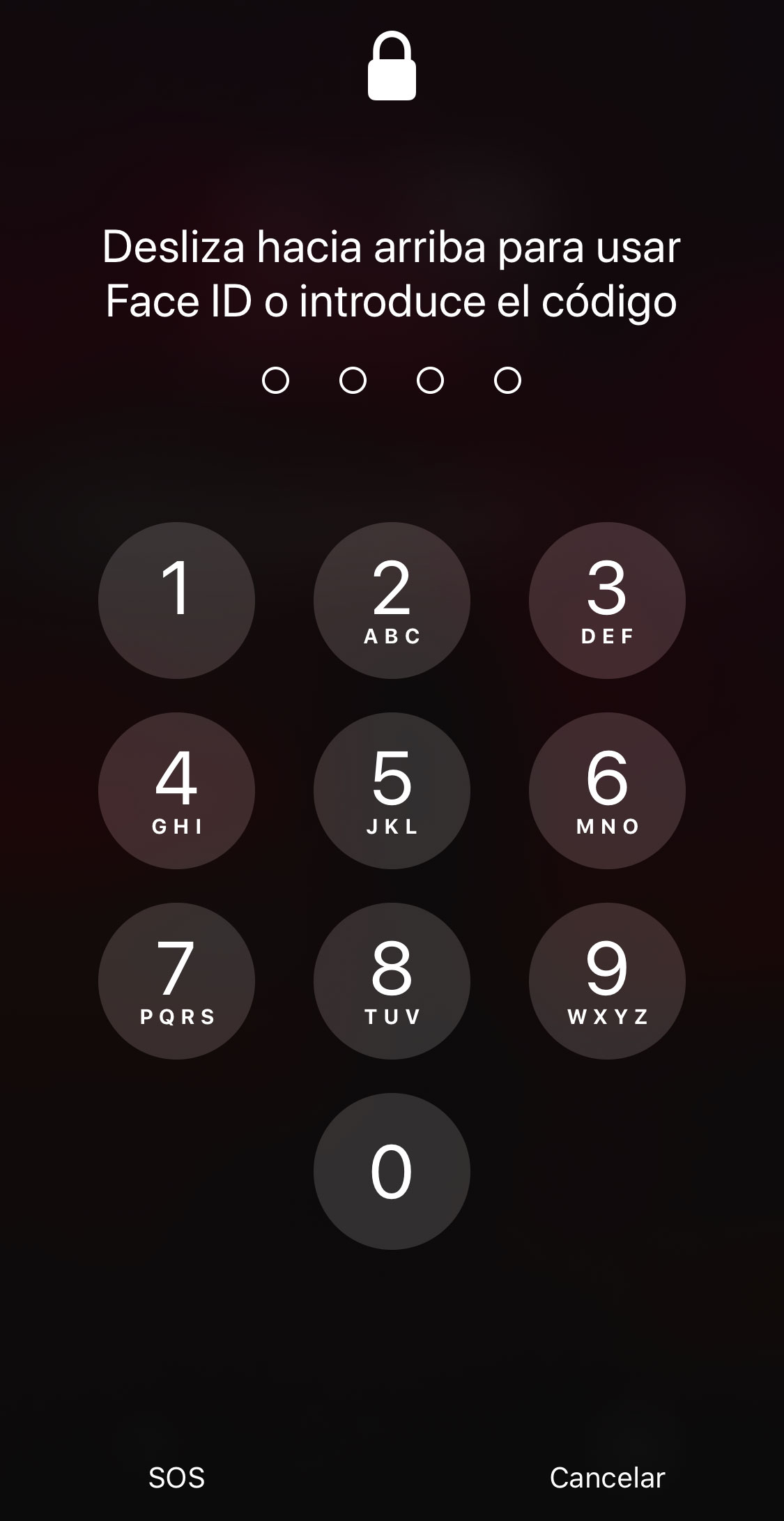 Unlock code on iPhone